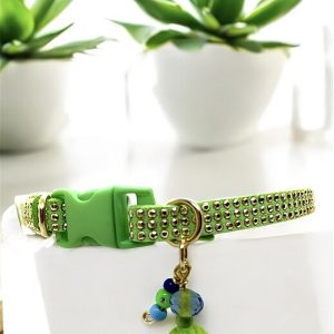 Green Collar with Gold Inlays