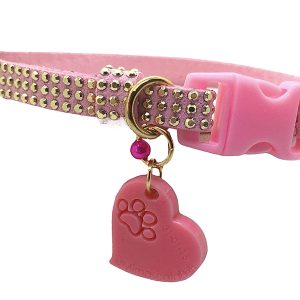 Pink Collar with Gold Inlays