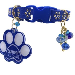 Blue 5pts Collar with Gold Inlays