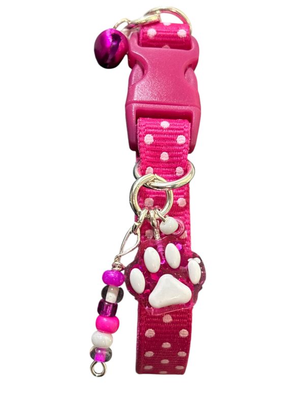 Fuchsia Polka Dots - Standard Collar 02 - Image 5