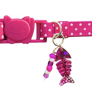Fuchsia Polka Dots - Standard Collar 02