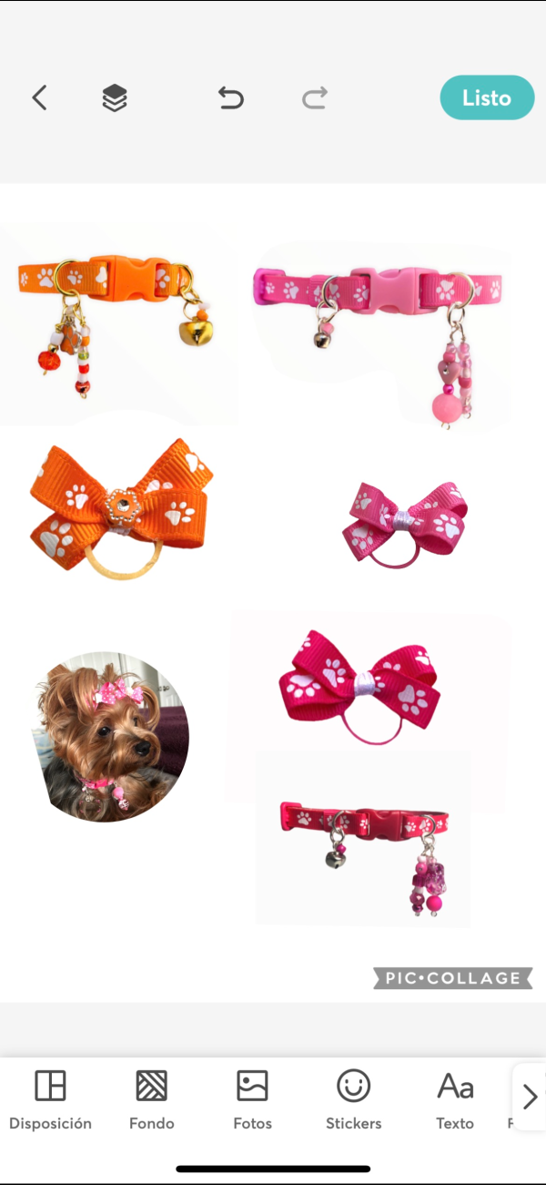 Paw Print Bow - Pink - Image 3