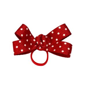 Polka Dots Bow - Red