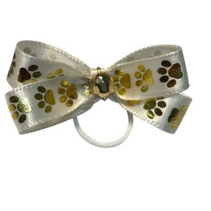 Paw Print Bow - Golden