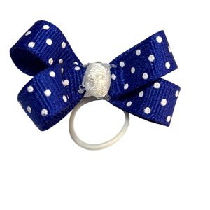 Polka Dots Bow - Blue