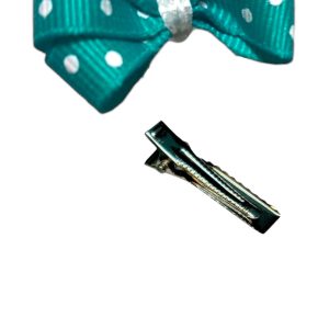 Polka Dots Bow - Turquoise