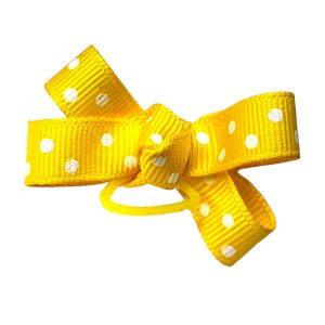 Polka Dots Bow - Yellow