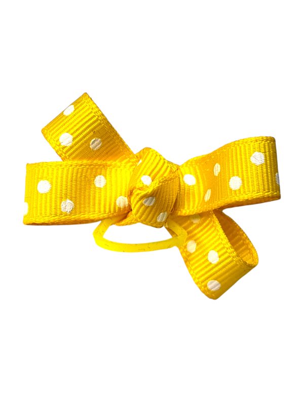 Polka Dots Bow - Yellow