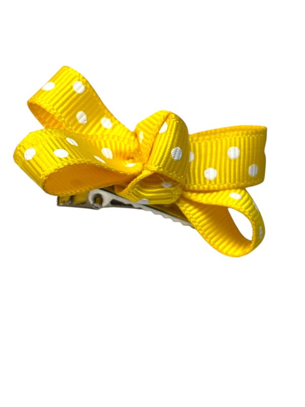 Polka Dots Bow - Yellow - Image 2