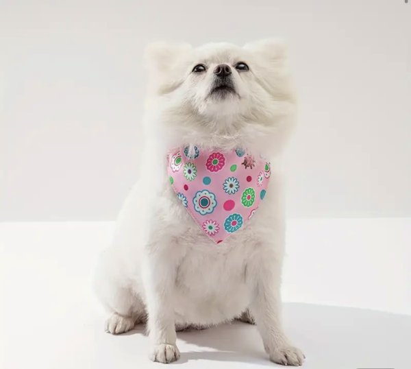Pink Floral Bandana - Image 4