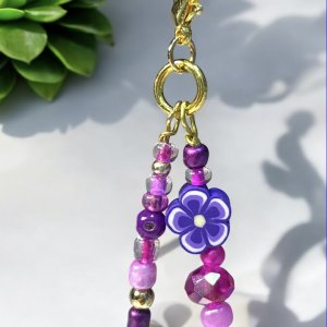 Purple Flower - Charm
