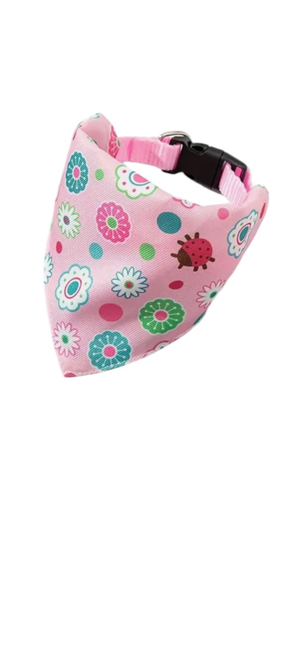Pink Floral Bandana