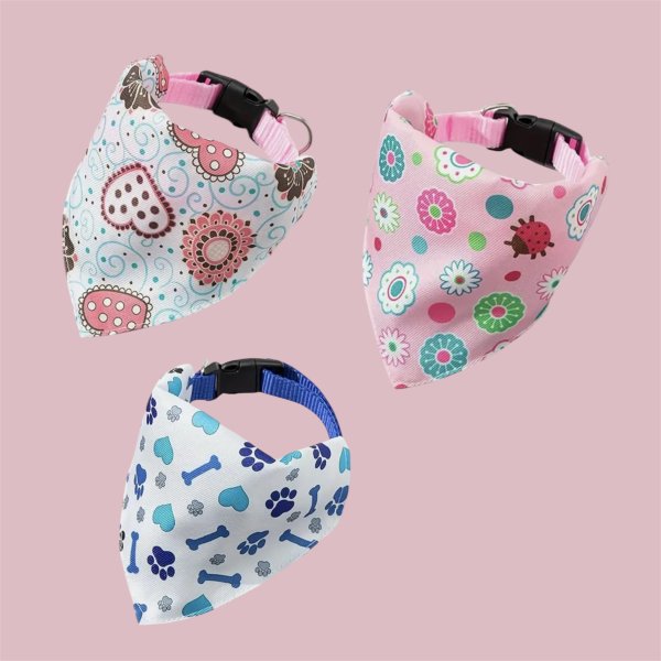 Hearted / Floral Printed Bandana - Image 3